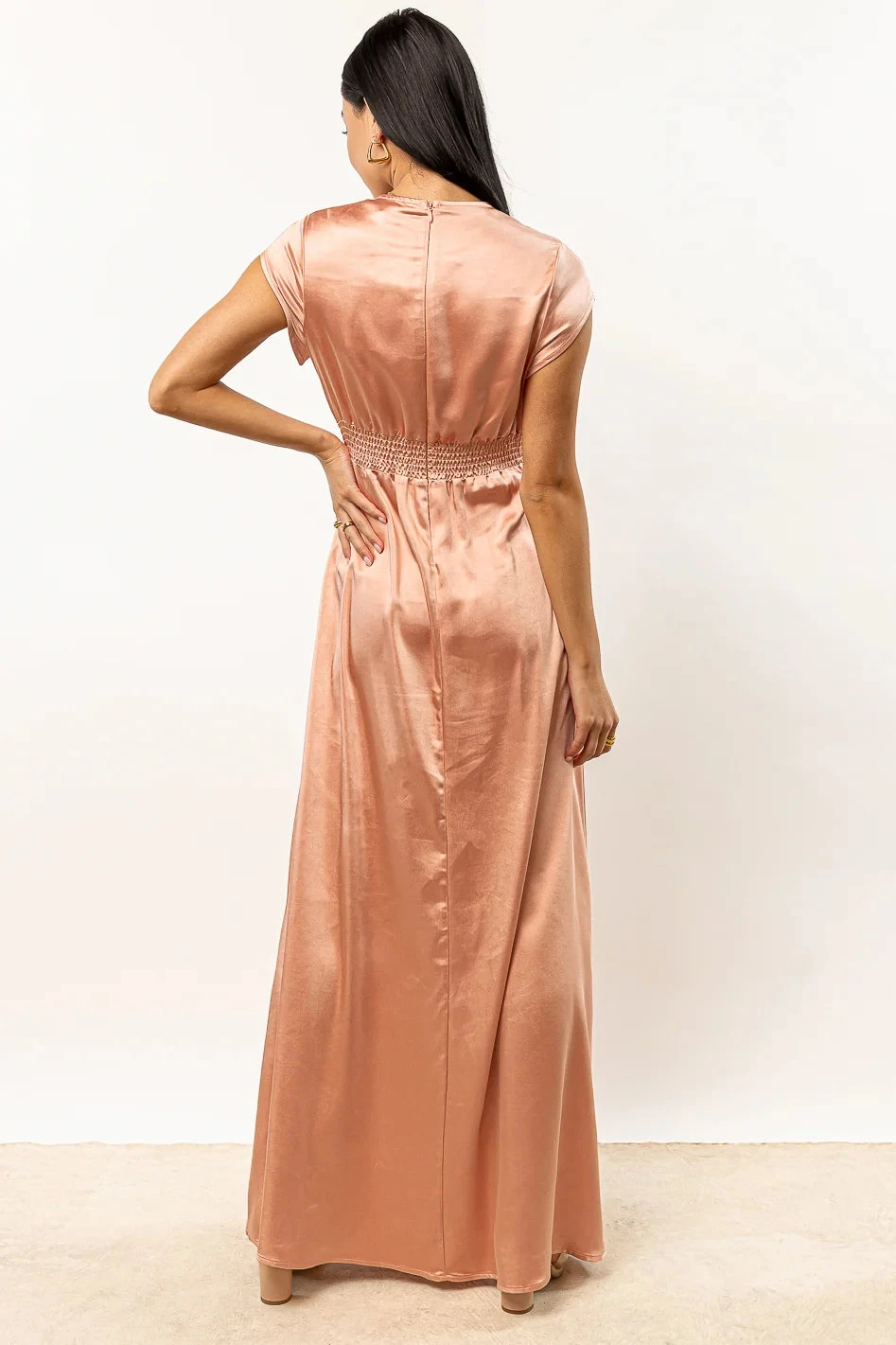 Lucille Maxi Dress In Rose - FINAL SALE - Image 3