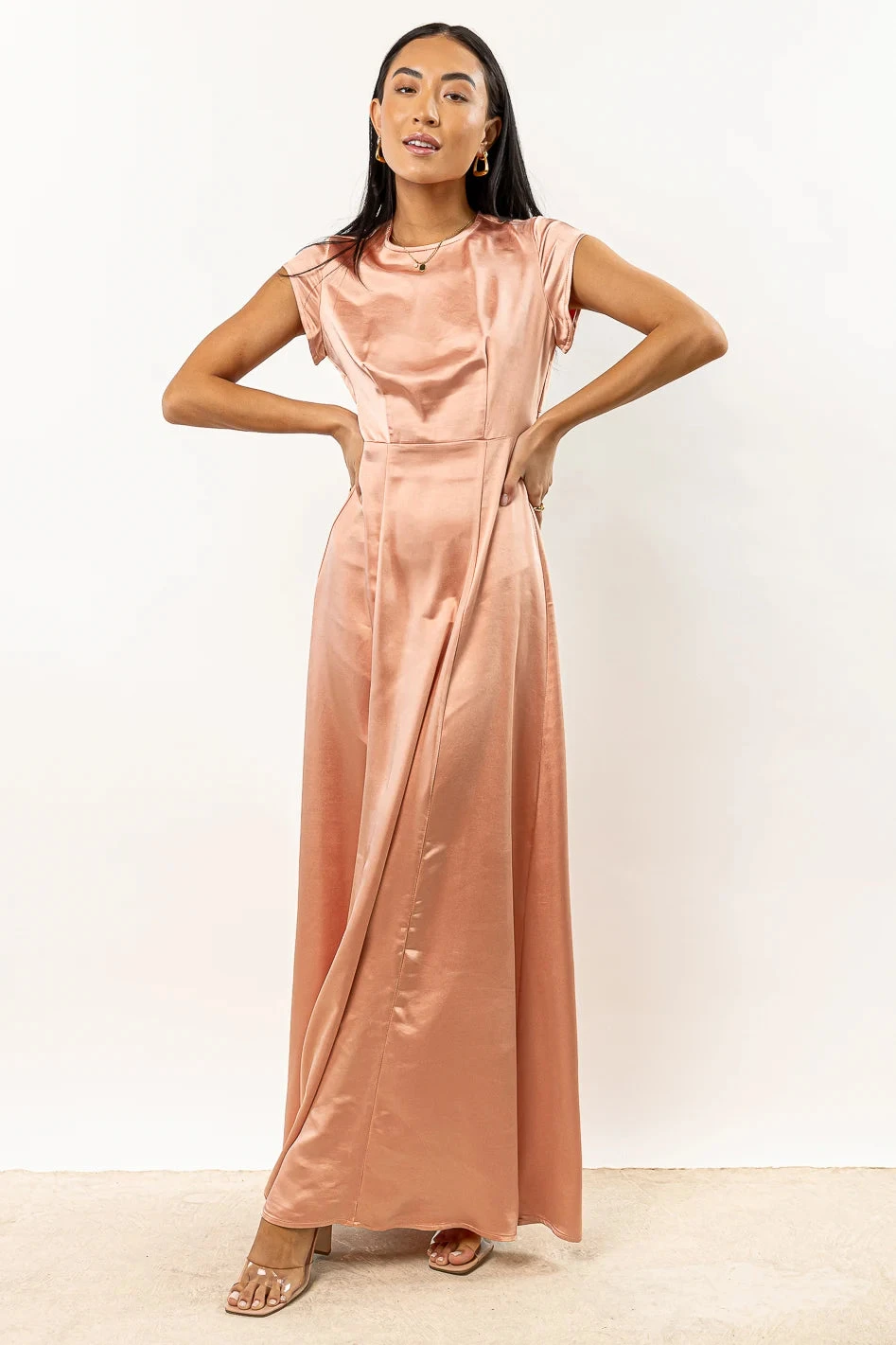 Lucille Maxi Dress In Rose - FINAL SALE - Image 5