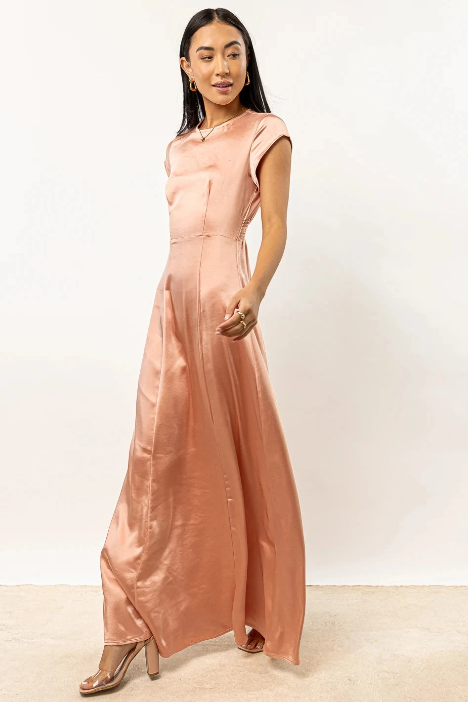 Lucille Maxi Dress In Rose - FINAL SALE - Image 4